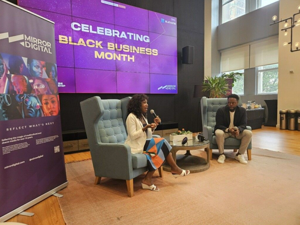 Sheila Marmon for a Fireside Chat in partnership with OMG’s Elevate & Black Leadership Network to learn about the importance of Black Business Month in 2024.
